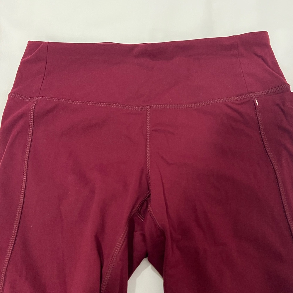 CALIA by Carrie Underwood Energize 7/8 Leggings in Crimson Trek/Ombré Scroll - Picture 13 of 14